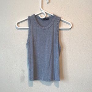 Blue and white stripped brandy Melville top
